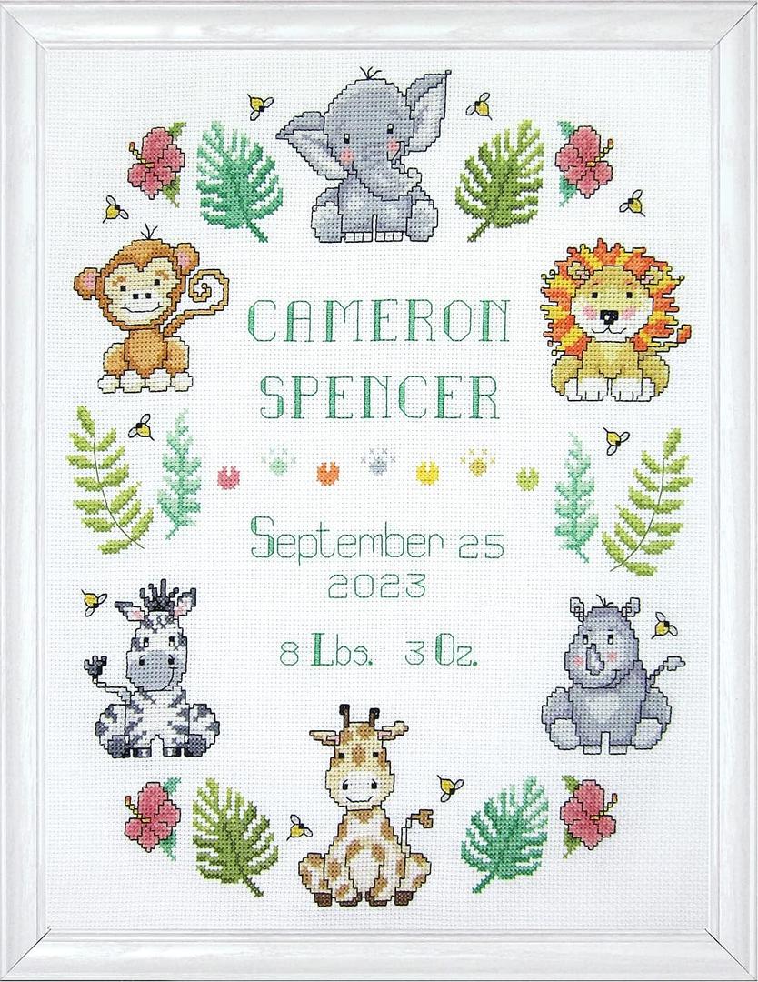 Design Works Crafts in The Jungle Counted Cross Stitch Kit