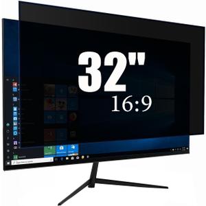 32 Inch Privacy Screen for Monitor with 16:9 Widescreen Monitor Blue Light Screen Protector - Anti-Glare - Anti-Scratch Protector Film for Data Confidentiality Privacy Shield