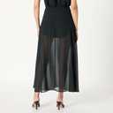 The Drop Women's Dierdre Sheer Maxi Skirt (Large, Black)