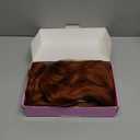 Eawwii Copper Short Wavy Wig for Women Lace Hairline Bob Style Synthetic Heat Resistant - Natural Appearance for Everyday Hairstyle 14 Inch