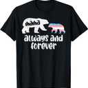 Mama Bear Always Forever Transgender Trans Pride Flag Women T-Shirt Small