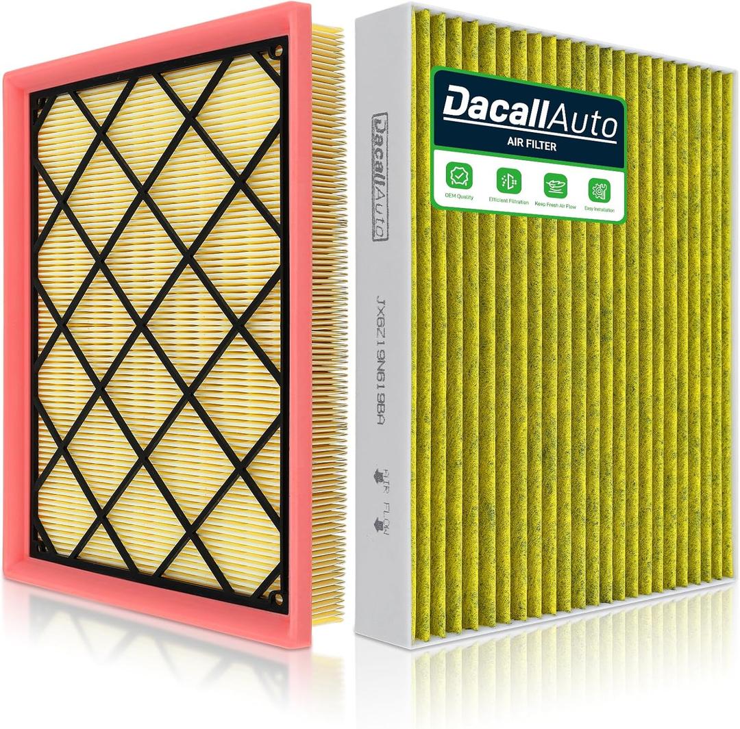 Engine & Cabin Air Filter Set for Ford Escape 1.5L/2.0L (2020-2022), for Bronco Sport 1.5L/2.0L (2021-2025), for Maverick (2022-2024); (Not fit Hybrid); Replace JX6Z19N619BA, JX6Z9601A, FP89