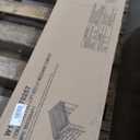 KEIKI Full Size Loft Bed with Movable Desk, Storage Shelf, Storage Stairs, Wood Bedframe, Espresso