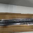 Tension Curtain Rod Heavy Duty Curtain Rods No Drilling Adjustable Rod for Window Patio, Holds 56 lbs, Rust Resistant, 1.26" Diameter (Black, 41" to 86")