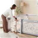 Sweeby Baby Playpen, 59x59 Inch Gate Foldable for Babies and Toddlers, Extra Large With Door Play Yard for Fence Indoor and Outdoor, Gray