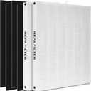 AP-1512HH True HEPA Replacement filter, Compatible with Coway Airmega AP-1512HH, AP-1512HH-FP, AP-1518R, AP-1519P, Item NO #3304899 (2 HEPA Filters + 4 Odor Pre-filters)