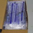 100 Pack Disposable 3ml/cc Lab Syringes with 23Ga 1 Inch Needle Luer Lock, Individually Sealed Packed