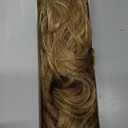 REECHO Ponytail Extension, 24" Claw Clip Ponytail Extension Wavy Ponytails Hair Extensions Jaw Clip on Pony Tails Natural Synthetic Hairpiece for Women Daily, Golden with Blonde Highlights