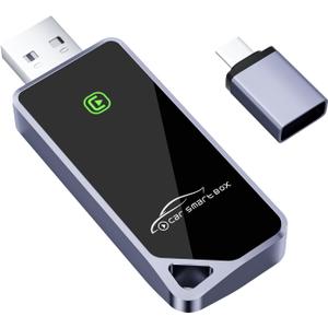 ZIUMIER Wireless CarPlay Adapter, Convert OEM Wired to Wireless CarPlay Dongle, Mini Edition, Plug and Play, No Latency, Compatible with Apple iPhone iOS 10+ & Cars from 2016+