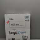 Angol Shiold Wood Toilet Seat, Zinc Alloy Hinges (Elongated, Yellow)
