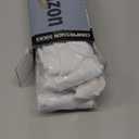 CHARMKING Compression Socks for Women & Men Circulation (3 Pairs) 15-20 mmHg is Best Support for Athletic Running Cycling (Small-Medium, 05 White/White/White)