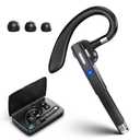 Bluetooth Headsets, Wireless Bluetooth 5.4 Earbuds with 100Hrs Playtime, Dual Noise Cancellation Wireless Earpieces, Built-in Mic & Mute Button and 500mAh Hands-Free Charging Case for Business/Driving