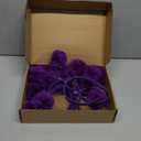 Censen Purple 18 Pcs Pom Pom Headband for Women Head Bopper Wrapped Headband Birthday Valentine's Day Party Headwear