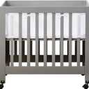 Halo Mini Crib Breathable Mesh Liner for Mini Crib, Classic 3mm Mesh, White, Size 4M Covers 4 Sides FITS MINI Cribs with 38x24” Mattress ONLY