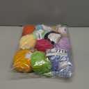 Katech 20 Skeins Cotton Yarn for Crocheting-55% Cotton 45% Acrylic-4 Medium (Worsted)-Super Soft Milk Cotton Yarn-Great Crochet and Knitting Starter Kit for Colorful Craft