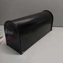 Metal Post Mount Mailboxes for Outside,Galvanized Steel,Waterproof,Medium Capacity,Red Flag Indicated,Modern Style,Mail Boxes for House Outside/Residential,Black,18.8 x 9 x 6.7 inches