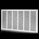 30x14 Return Air Grille(Duct Opening Size),Air Return Vent Cover,Flat Vent Cover,Rejillas De Aire Acondicionado Para Casa,Return Air Grilles,Outer Dimensions:31.75"Wx15.75"H(30"W x 14"H, Duct Opening)