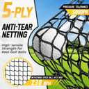 Mangostar Golf Net, 10x7ft Heavy Duty Golf Practice Net for Backyard Driving Real Golf Balls with Target Cloth and Carry Bag, Indoor Outdoor Golf Hitting Training Set Ideal Gift for Golfers