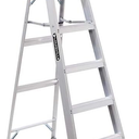 Louisville 8' 300lb Aluminum Stepladder & LITE 6' 250lb Aluminum Step Ladder with Tool Tray