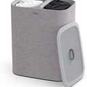 Joseph Joseph Tota 90 liter/ 23.8 gallon Laundry Hamper Separation Basket with lid, 2 Removable Washing Bags with Handles - Gray