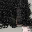 quickwig Quick Wig Curly Lace Front Wigs Short Kinky Curly Wig 13×4×1 HD Glueless Lace Curly Wig Black Synthetic Lace Wigs for Women Deep Wave Wig (1B) (Black)