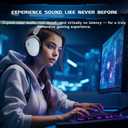 Acer 2.4GHz Wireless Gaming Headsets for PS5, PS4, PC, Switch, Tri-Mode Gaming Headphones with Noise Canceling Mic, Stereo Sound, 40+Hr Battery, 50mm Drivers - White