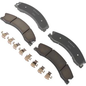ACDelco Silver 14D1411CHF1 (19428007) Ceramic Disc Brake Pad Set with Clips