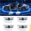 Car Door Lights Logo Projector Puddle Lights Compatible with Infiniti G Q50L Q50 Q60 Q70 M EX QX50 QX50 QX70 QX80 Accessories, No Fade 4K-HD Car Welcome Lights(4 Pack)