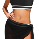 Girls 3 Piece Swimsuit Set - High Waist Bikini & Cover Up Skirt - Quick-Dry
(13-14years)