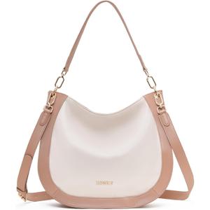 Hobo Bag for Women Crossbody Purses Shoulder Handbags Top-Handle Saddle Bag (Sandy)