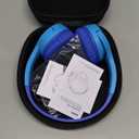 Belkin SoundForm Mini - Wireless Bluetooth Kids Headphones, 30H Battery, 85dB Safe Volume Limit, Built-in Microphone - Toddler On-Ear Earphones for iPhone, iPad - Ideal for School - Blue w/Case