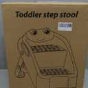 Toddler Step Stool, Easy to Fold Step Stools for Toddlers with Non-Slip Surface & Alphabet Patterns, Lightweight & Cute Kids Step Stool for Potty Training, Bathroom Sink, and Bedroom, Blue