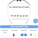 suoso Sports Cycling Glasses for Men: UV400 Polarized Wraparound Sunglasses for Women Running Riding Fishing Baseball TR90
