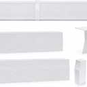 Upgraded Baseboard Heater Cover, Premium Series Compatible, 24-Gauge Galvanized Steel Slip-On with Left/Right Endcaps, Thickened Bending Design for Old Cover Replacement (white, 5FT)