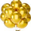 PartyWoo Gold Balloons 20pcs 18 Inch Gold Latex Helium Balloons for Birthday Wedding Anniversary Baby Shower Graduation Bachelorette Retirement Engagement Tea Casino Disco Party Decorations Gold-G101