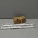 Wrap Around Curtain Rods,White Curtain Rods 28 to 48 Inch,5/8 Inch Adjustable Blackout Curtain Rod Set with Bracket,Room Darkening Single Window Rod,Metal Hidden Curved Drapery Rods 28-48",White