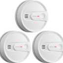 X-Sense Smoke Alarm, 10-Year Lithium Battery Life Fire Alarm with LED Indicator, SD2L0AX, 3-Pack