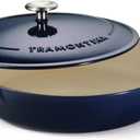 Tramontina Bestow Enameled Cast Iron Braiser Pan with Lid, 4-quart, Blue