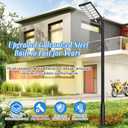Street Light Pole 16 Ft, Outdoor Adjustable Metal Street Lamp Post for Solar Lights, Heavy Duty Exterior Lighting Pole with Rebar Cage for Backyard, Parking Lot, Patio