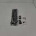 Splicing Curtain Rods for Windows 30-46 Inch, 5/8" Diameter Black Curtain Rods 2 pack for Bedroom, Living Room, Outdoor