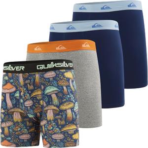 Quiksilver Mens Underwear 4 Pack Boxers for Men Supersoft Brushed Polyester Mens Boxer Briefs XL 
