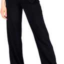 Yogipace Women's Petite/Regular/Tall Wide Leg Yoga Pants with Pockets Lightweight Drawstring Relaxed Fit Lounge Sweatpants (Large/31" Inseam, Ycw1013(2 Front Pockets)-black)