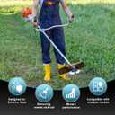 2026 Upgraded 6 Inch Indestructible Steel Wire Weed Trimmer Wheel, Heavy-Duty Weedeater Head with Universal Adapter Kit, Narrow Space Weed Moss Rust Removal for Weed Eater/Weed Wacker
