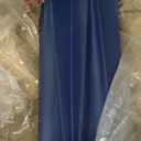 WIHTU 3 Color Temperature Table Lamps Set of 2, 27'' Navy Blue Modern Table Lamp for Living Room, Beside Lamp with Linen Shade, Resin Desk Lamp for Nightstands Bedroom Office Decor (2 Bulbs Included)