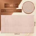 Therwen 36 Inch x 20 ft Copper Mesh Screen 99.9% Pure Copper 40 Mesh Roll Wire Fabric for Grounding Dense Filter Screen Woven Crafts Window Protection