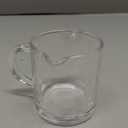 Ackers Etched Scale Espresso cup with Handle, Thickened Bottom and Wall, Double V-Shaped Spout,2.5OZ Milk Frothing Pitcher,75ML Milk Cup with Handle, Espresso Accessory (SINGLE)