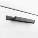 Peaha 10 Pack Black Finger Pulls for Cabinets 5 Inch Kitchen Drawers Handles (5in Hole Centers)