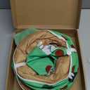 Cat Tunnel Christmas Tree Skirt, 3ft x 3ft x 9.8in Cat Tunnels for Indoor Cats, Grinch Cat Tunnel Bed with Hanging Ball and Cat Ears, Kitten Toys for Indoor Kittens Puppy Rabbit Ferret (Green)