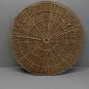 CHI AN HOME Wicker 23 Inch Jute Wall Decor Baskets, Set of 6 Extra Large Woven Jute Wall Plates, 23",21",15",13",12,10", Decorative Baskets for Wall Arts, Wall Hanging for Bedroom, Living Room, Office