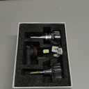 ENJOYAKOM Compatible for Ford F150 2004-2014 Light Bulbs, 24000LM 600% Brighter 9008/ H13 Fog Bulbs Lights 6500K White 1:1 Size Replacement with Cooling Fan, Plug and Play, Pack of 2